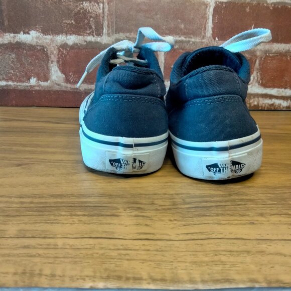 Vans Kids Shoes Size 4 Navy Skateboarding Sneaker - Picture 5 of 7